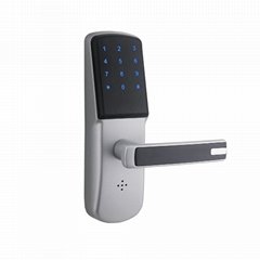z-wave plus smart door lock unlock via keypad IC card and App 