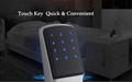 z-wave plus smart door lock unlock via keypad IC card and App  5