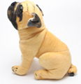 Lifelike Shar Pei Plush Dog Sharpei Dog Plushie Stuffed Plush Animals Cute Puppy 3