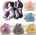 Big Size Plush Elephant Toy Kids Sleeping Back Cushion Stuffed Pillow 