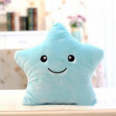 Led Light Pillow Luminous Pillow Plush Toys Hot Colorful Stars kids Toys 