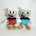 Cuphead Mugman Plush Toy Mecup And Brocup Soft Stuffed Doll 25cm 1