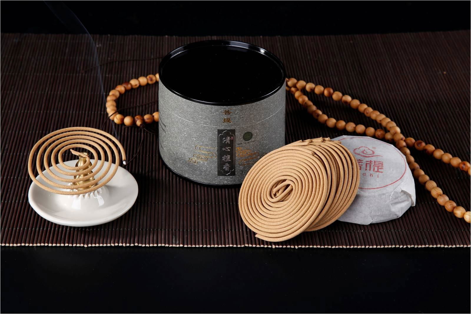 Natural Sandalwood incense coils fragrance indoors 1