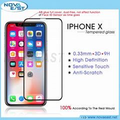 3D curved Tempered Glass For iPhone X 