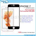 3D CNC cool Grinding Tempered Glass For iPhone 7/8 4