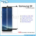 3D Full AB glue tempered glass screen protector for Samsung S9 and S8