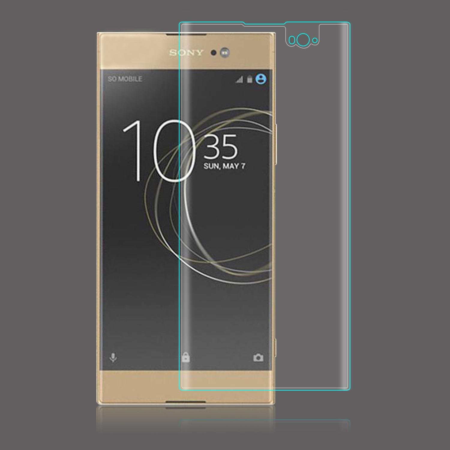 3D full cover tempered glass screen protector for Sony ZA 2