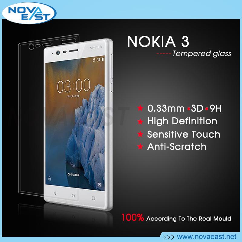 3D full cover tempered glass screen protector for NOKIA 2