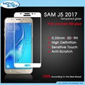 3D full cover tempered glass screen protector for Samsung Galaxy J5