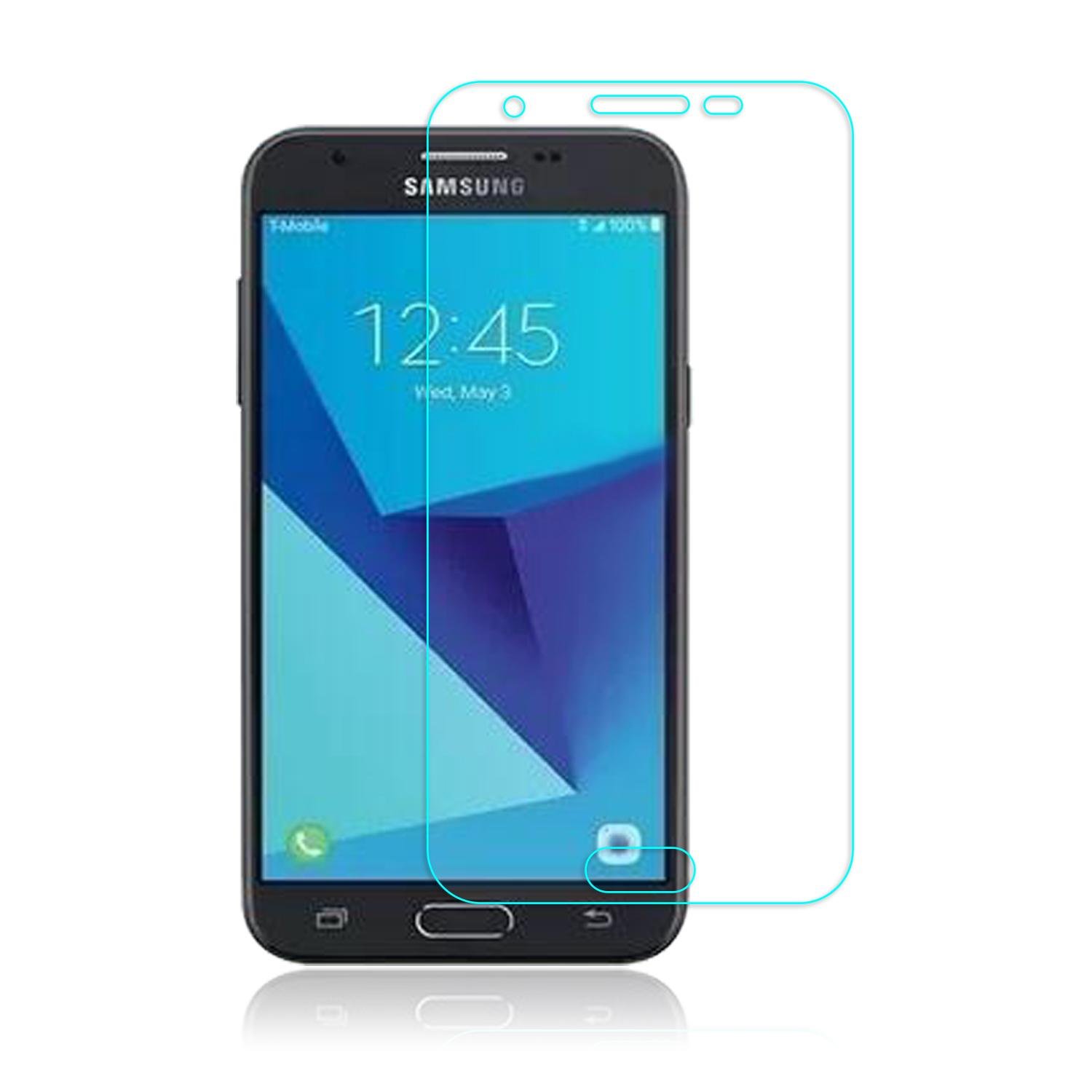 2.5D Utra Clear full transparent tempered glass screen protector for Samsung J3 2