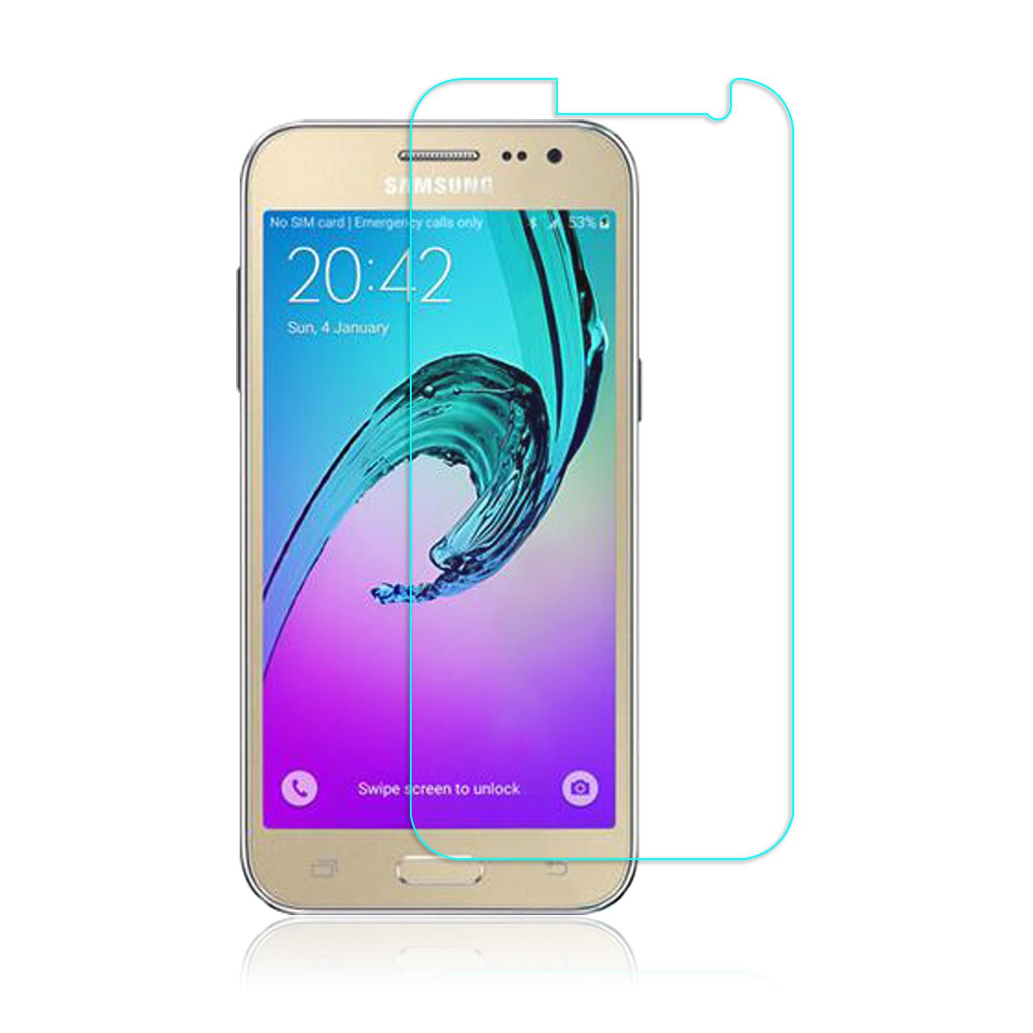 2.5D Utra Clear full transparent tempered glass screen protector for Samsung J3 3