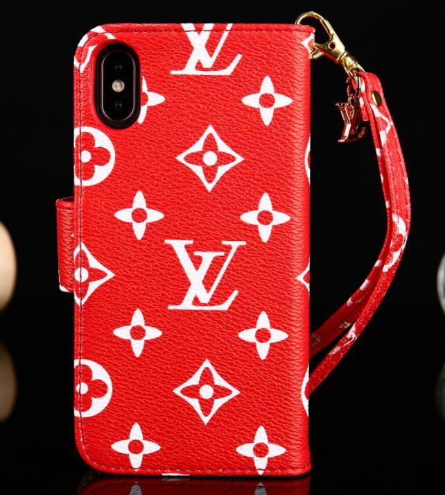 Classic Red Louis Vuitton Monogram x Supreme Logo iPhone XR Case