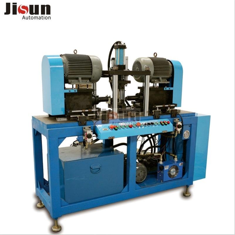 Double end tube chamfering machine