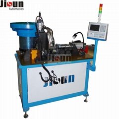 Automatic filter installing and rolling machine