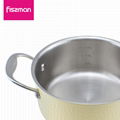 FISSMAN 2018 hot sale 2ply Stainless Steel 18cm casserole with lid   5