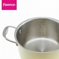 FISSMAN 2018 hot sale 2ply Stainless Steel 20cm casserole with lid   5