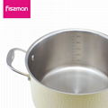 FISSMAN 2018 hot sale 2ply Stainless Steel 24cm casserole with lid   2