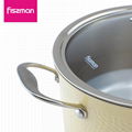 FISSMAN 2018 hot sale 2ply Stainless Steel 24cm casserole with lid   4