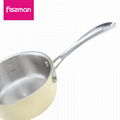 FISSMAN 2018 hot sale 2ply Stainless Steel 16cm Sausepan with lid   2