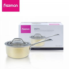 FISSMAN 2018 hot sale 2ply Stainless Steel 16cm Sausepan with lid  