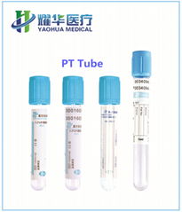 PT blood collection tube with 3.2% sodium citrate