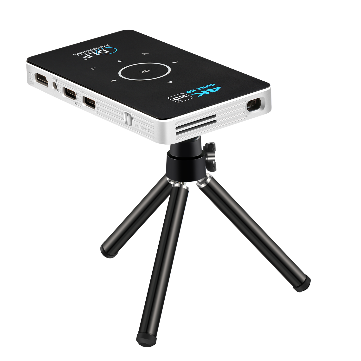 C6 miniature projector portable 12 core 1080p Mini WiFi mobile projector