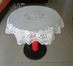 Lace vinyl table cloth