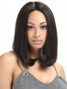 Bob Lace Front Brazilian Straight Virgin Human Hair Wigs 4