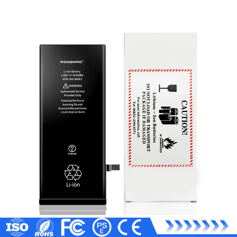 Hot selling 2750mAh standard capacity mobile phone li-ion battery for iphone 6SP