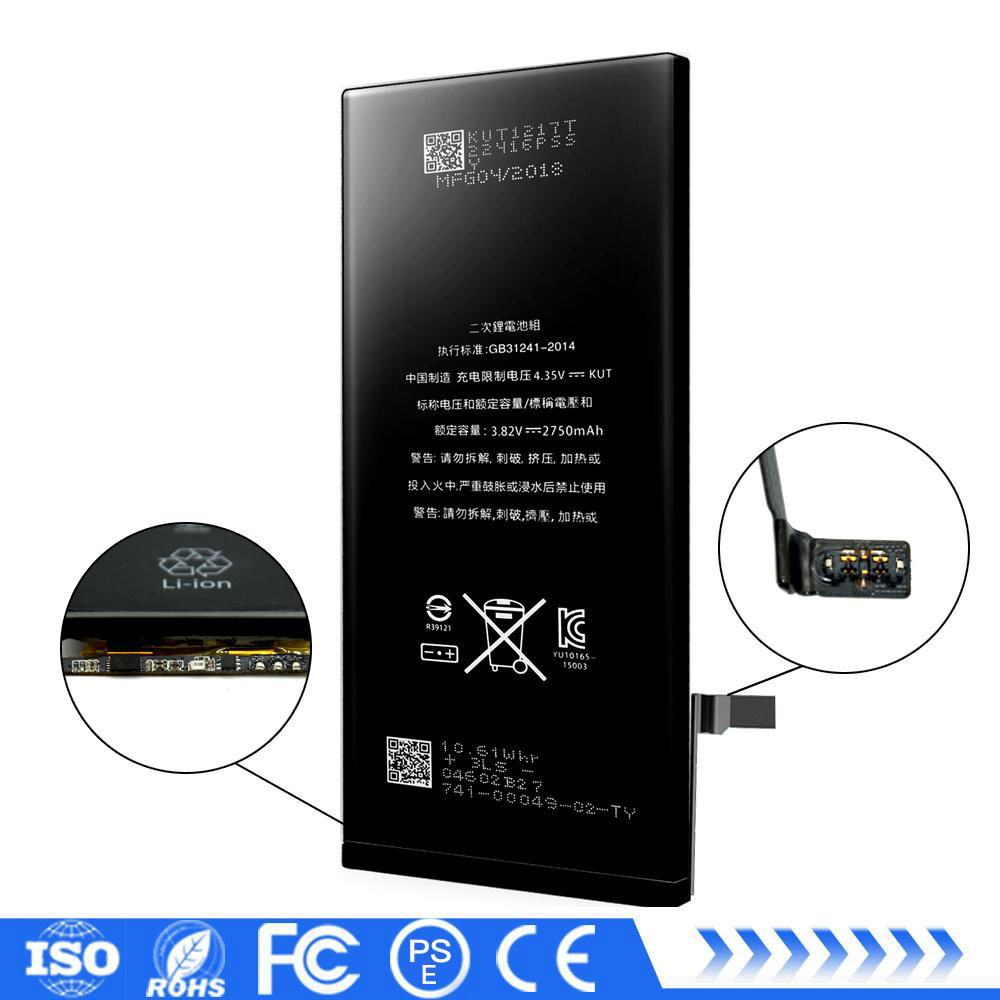 Hot selling 2750mAh standard capacity mobile phone li-ion battery for iphone 6SP 2