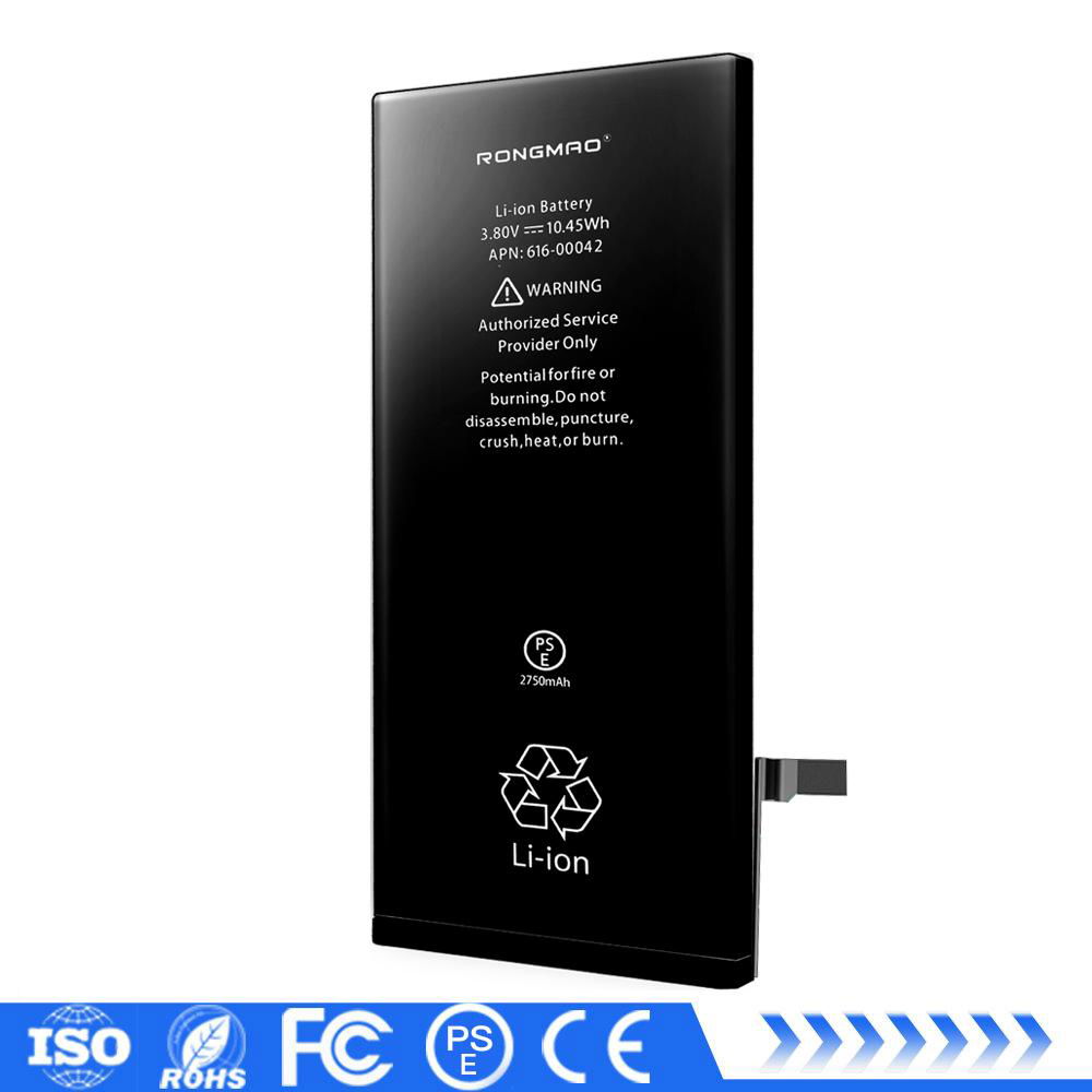 Hot selling 2750mAh standard capacity mobile phone li-ion battery for iphone 6SP 3