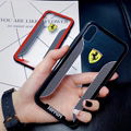 Beautiful car logo phone case clear Ferrari porsche case for iphone X 8 8plus 7 