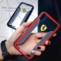 Beautiful car logo phone case clear Ferrari porsche case for iphone X 8 8plus 7  7
