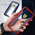 Beautiful car logo phone case clear Ferrari porsche case for iphone X 8 8plus 7 