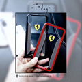 Beautiful car logo phone case clear Ferrari porsche case for iphone X 8 8plus 7  9