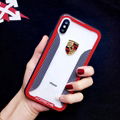 Beautiful car logo phone case clear Ferrari porsche case for iphone X 8 8plus 7  17