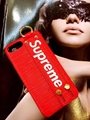 Hotting sale brand Supreme leather cover case with Bowl for iphone X 8 8plus 7 