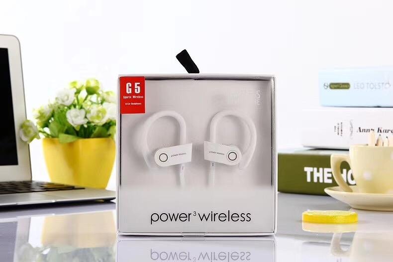 Hotting sale wireless bluetooth sport power 3 with logo earphone earbuds 3
