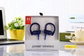 Hotting sale wireless bluetooth sport power 3 with logo earphone earbuds 5