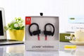 Hotting sale wireless bluetooth sport power 3 with logo earphone earbuds 7