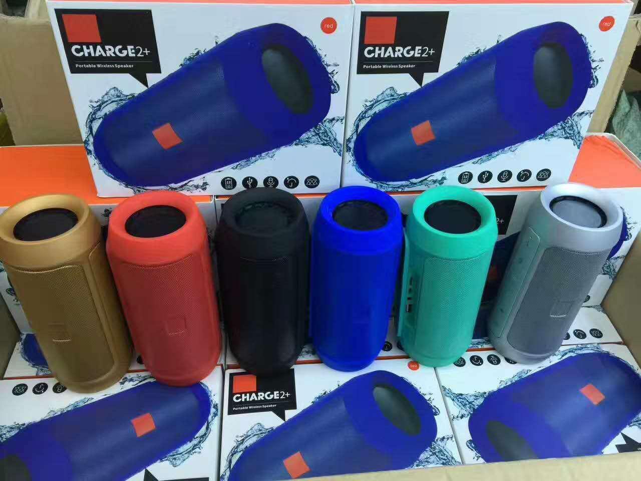 AAAAAA+ quality charger2+ with logo Wireless bluetooth speaker sound box 3