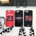 New design sweet case Jordan 23 case with belt for iphone X 8 8plus 7 7plus 6 2