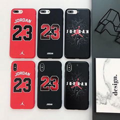 New design sweet case Jordan 23 case with belt for iphone X 8 8plus 7 7plus 6