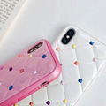 Hotting sale coloured diamond leather case for iphone X 8 8plus 7 7plus 6 6plus