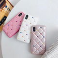 Hotting sale coloured diamond leather case for iphone X 8 8plus 7 7plus 6 6plus