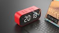 Factory direct sale wireless bluetooth speaker sound box with alarm clock  4