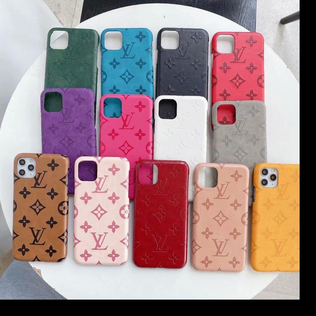 Wholesale brand leather case for iphone 12 pro max xs max xr 11 pro max samsung