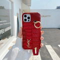 Brand crocodile grain Leather case with card bag belt for iphone 12 pro max 11 p