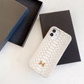 H Brand crocodile grain Leather case for