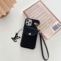 New LV phone case with card for iphone 12 pro max 11 pro max xs max 7 8